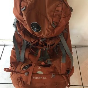 Backpacking Osprey bag